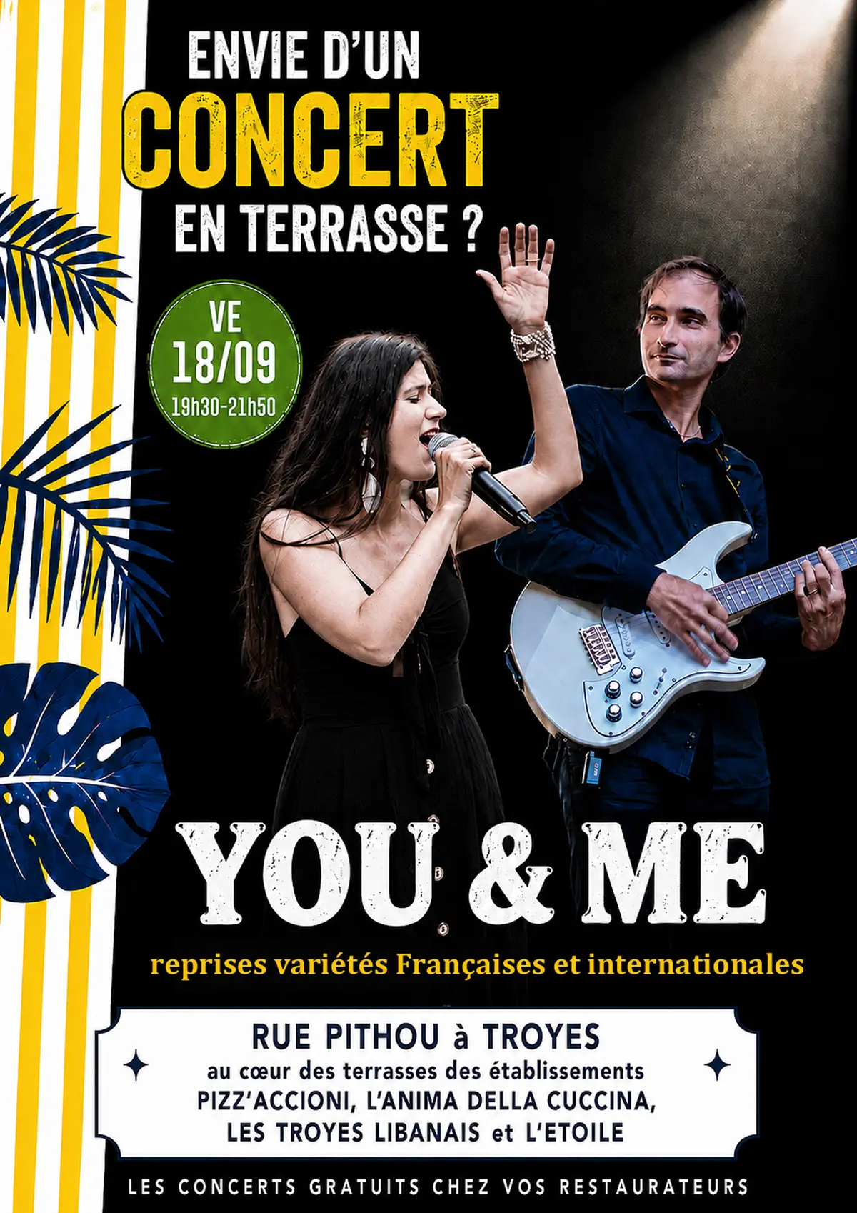 Concert gratuit du groupe troyen YOU &amp; ME