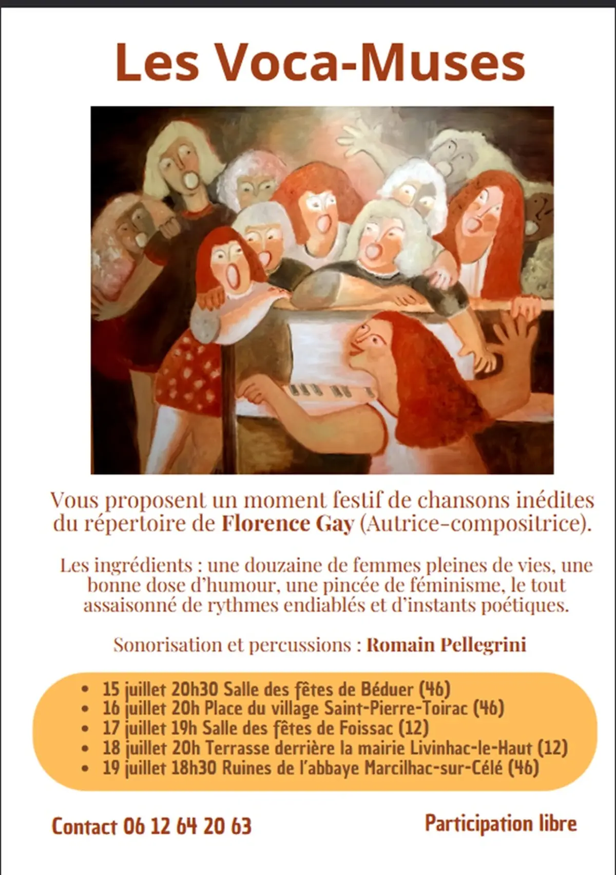Concert groupe vocal les Voca-Muses