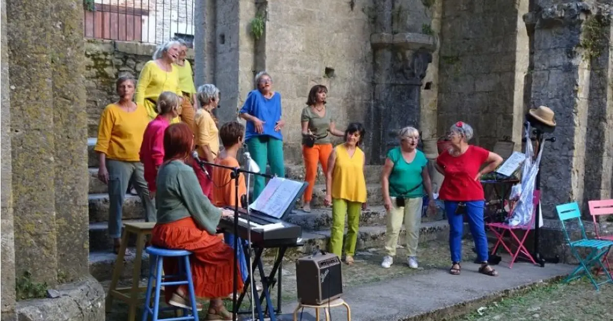 Concert groupe vocal « Les Voca-Muses » à l’abbaye de Marcilhac sur Célé