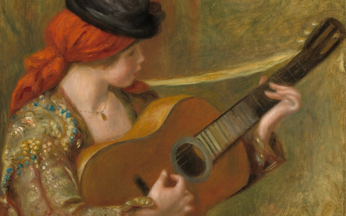 Jeune femme espagnole avec une guitare, 1898