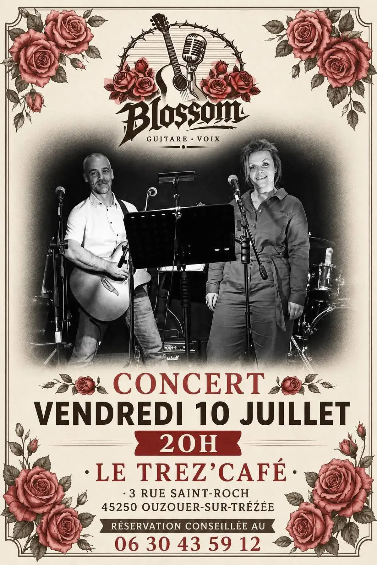 Concert guitare et voix avec Blossom