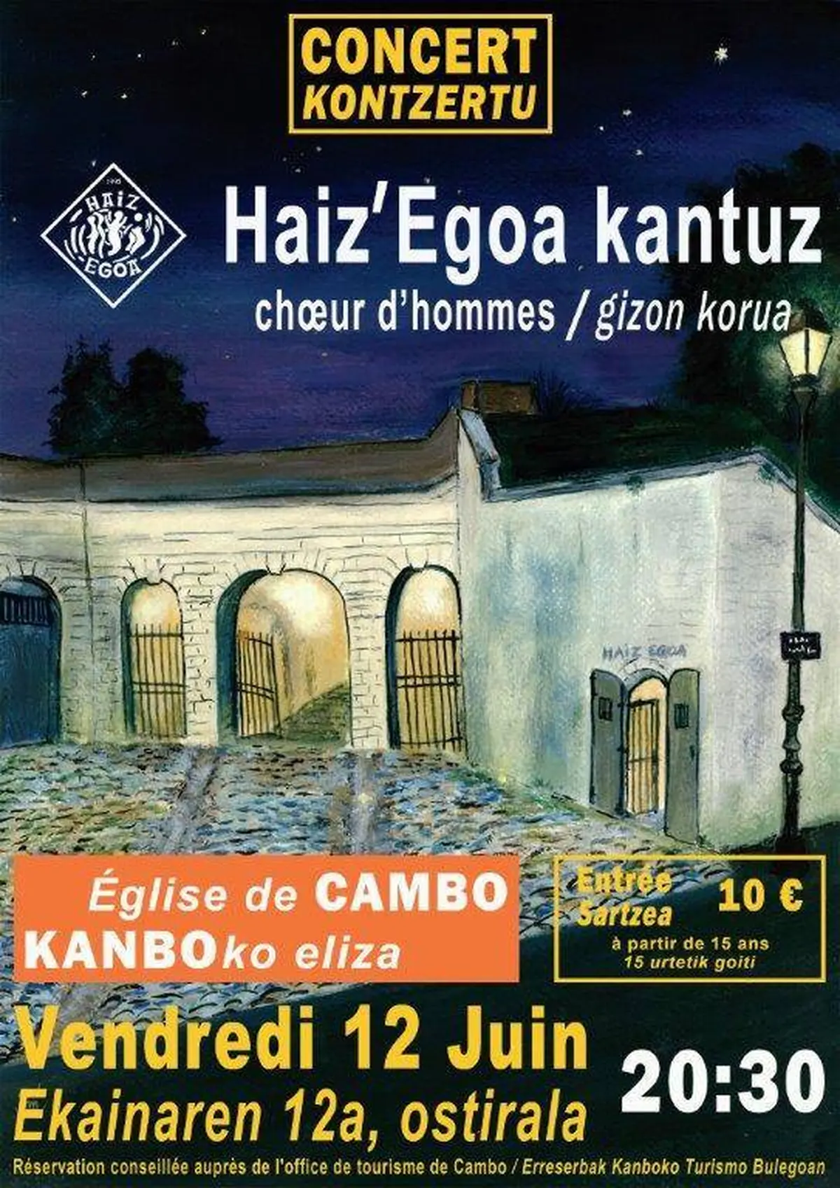 Concert Haiz'Egoa Kantuz - Choeur d'hommes