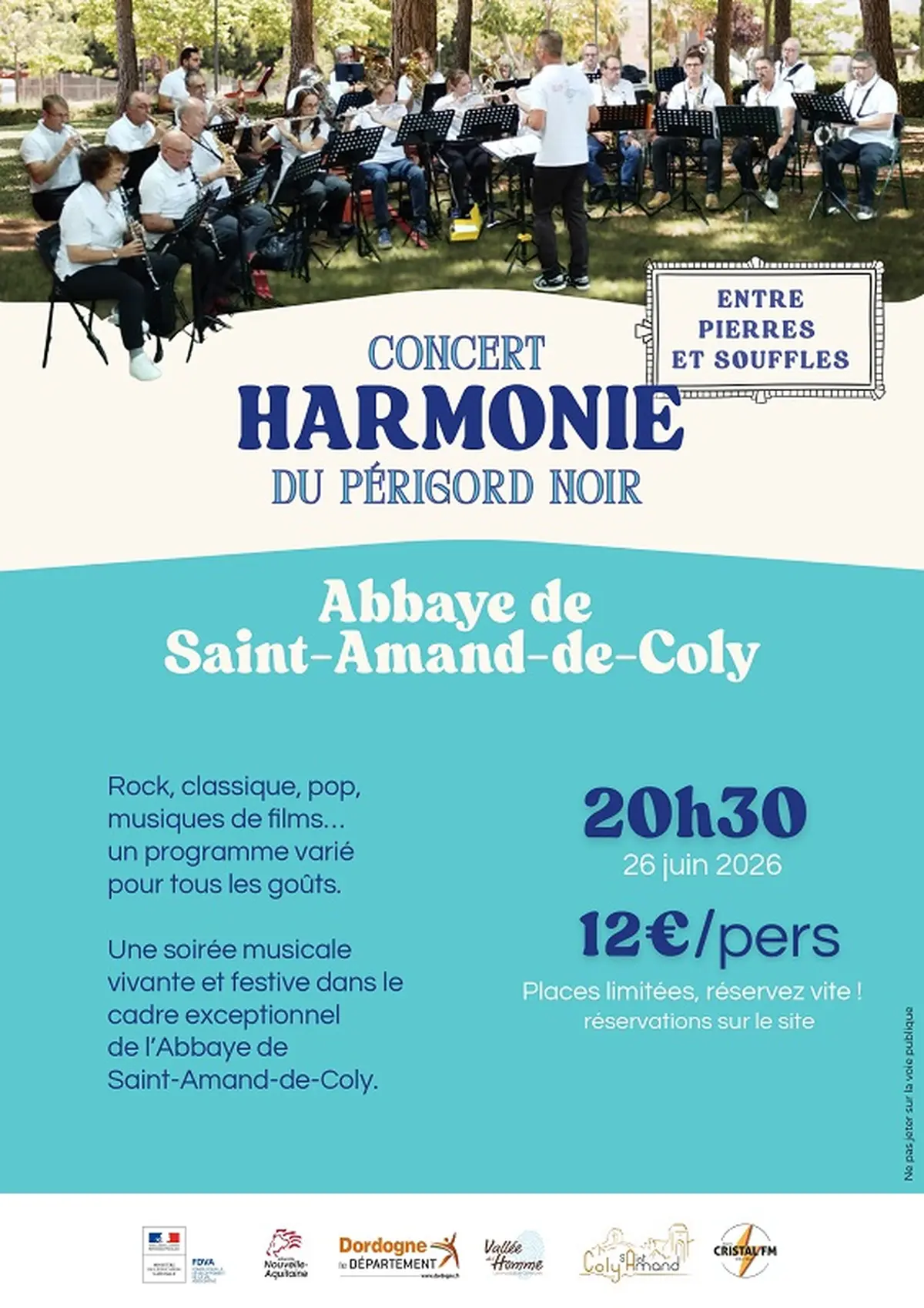 Concert - Harmonie du Périgord Noir - Entre pierres et souffles