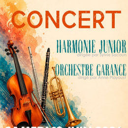 Concert Harmonie junior et orchestre Garance