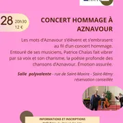 Concert hommage à Aznavour à Saint-Rémy