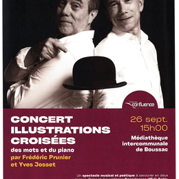 Concert illustrations croisées des mots et du piano