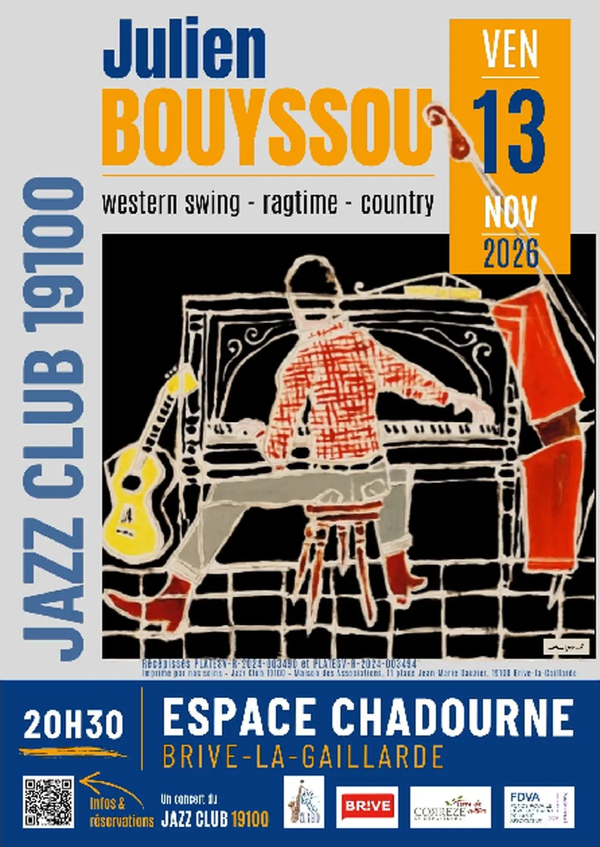 Concert Jazz club: Julien Bouyssou 5tet (Espace Chadourne)