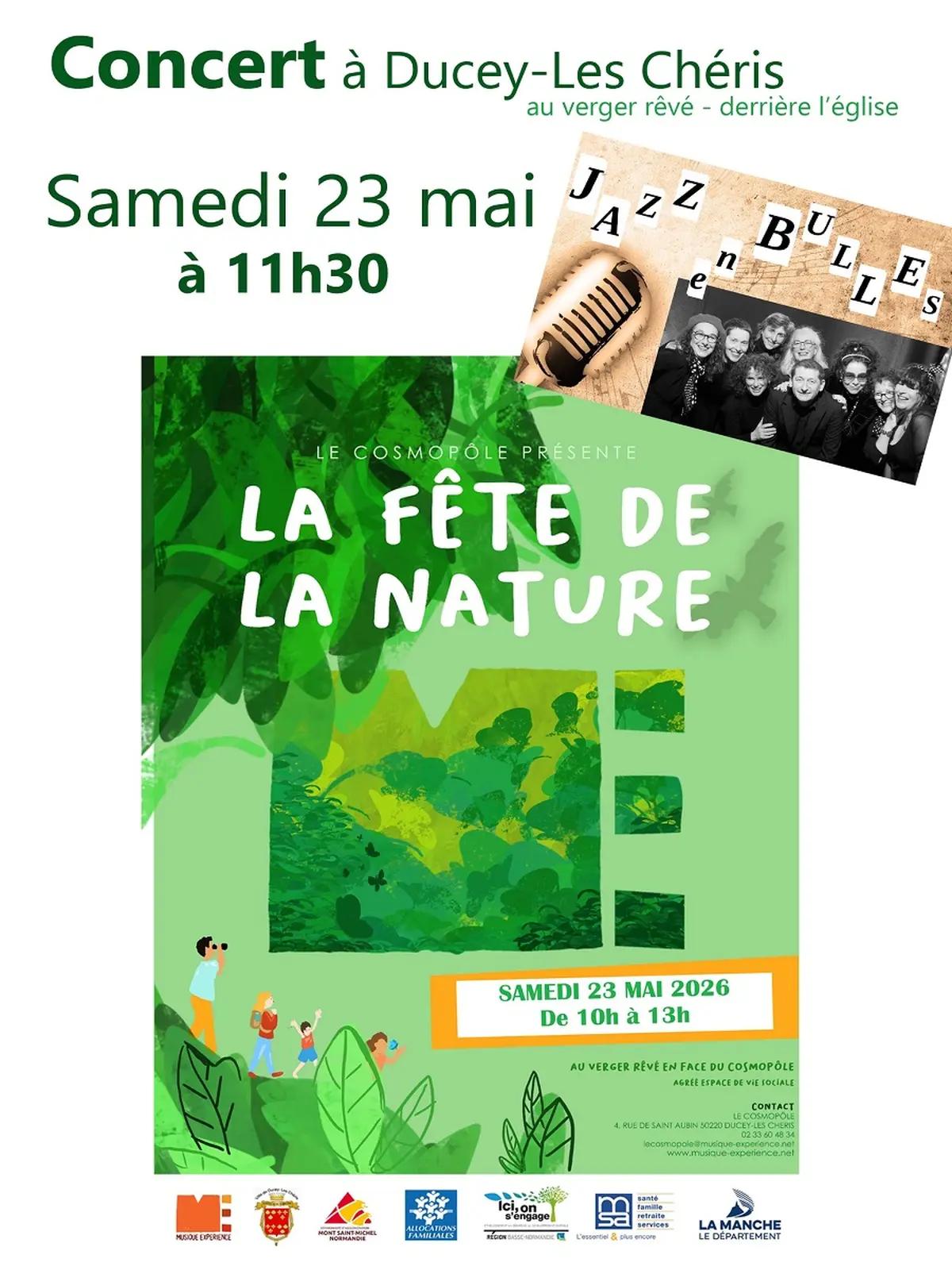 Concert Jazz en Bulles dans le cadre de la fête de la nature