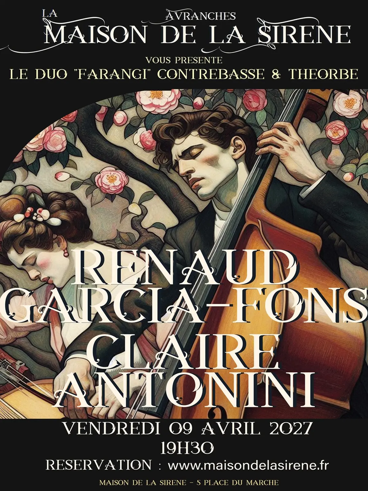 Concert Jazz - Musique du Monde > Renaud Garcia-Fons et Claire Antonini - Farangi
