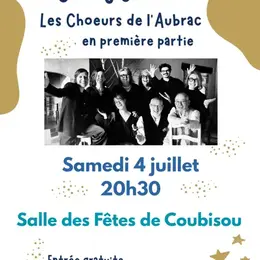 Concert - Jazzy Jazzou et les chœurs de l'Aubrac