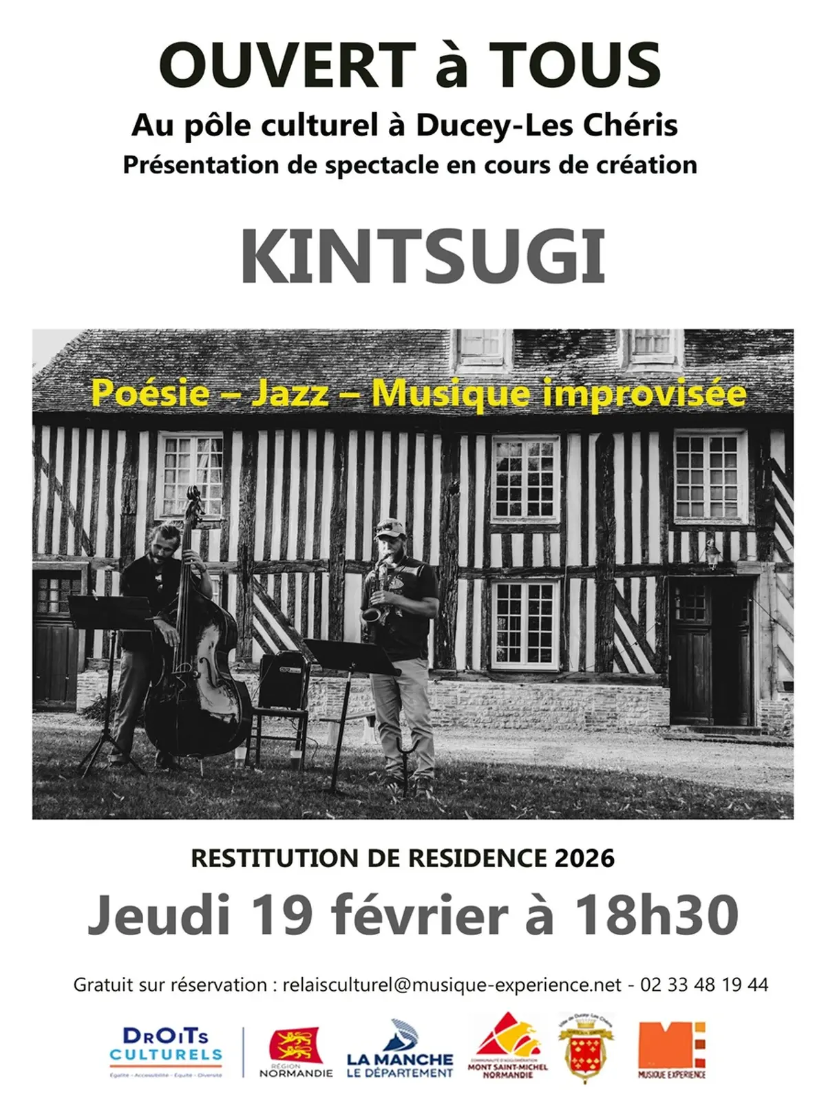 Concert Kintsugi - Poésie – Jazz – Musique improvisée