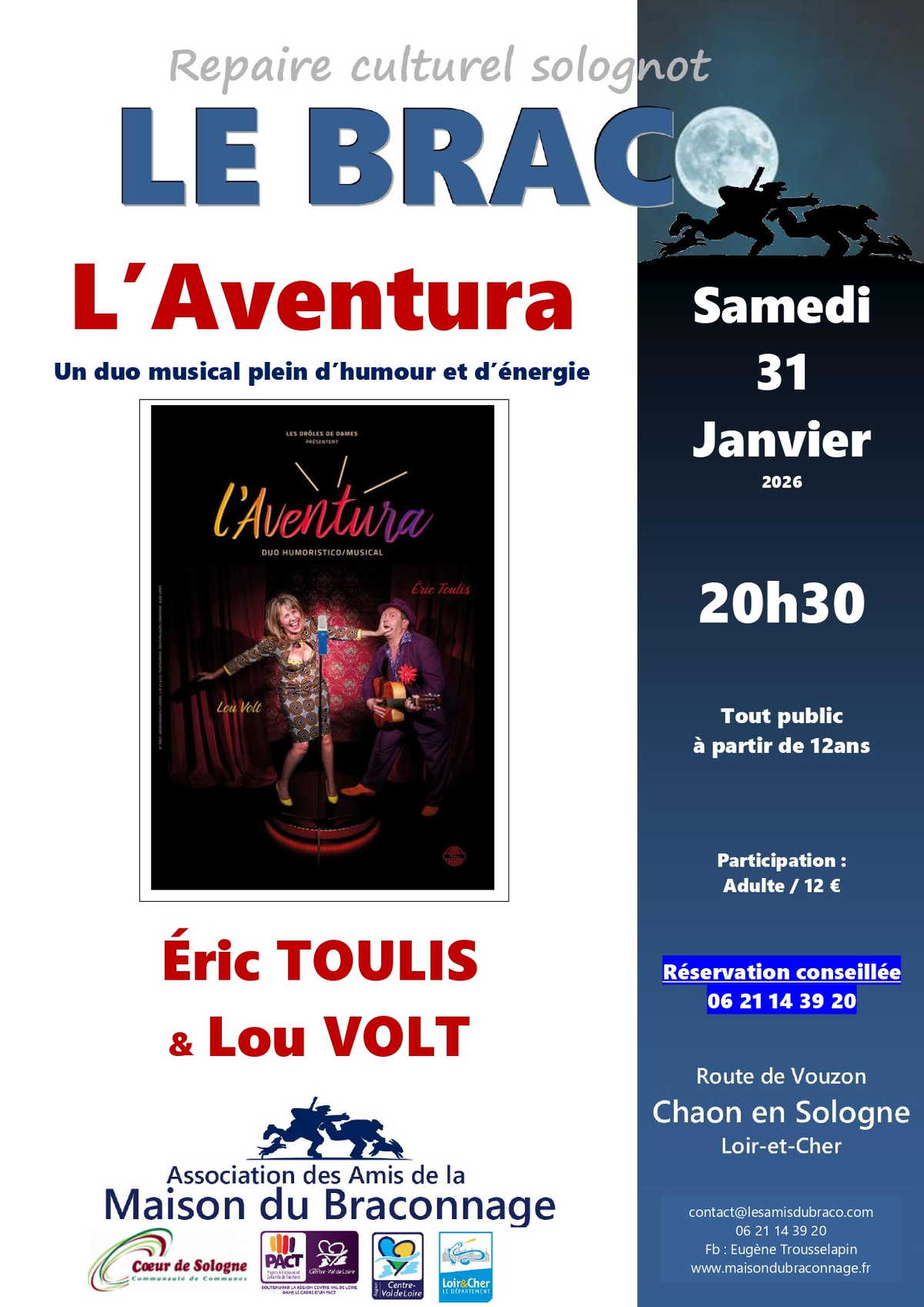 Concert l'Aventura à la Maison du Braconnage de Chaon