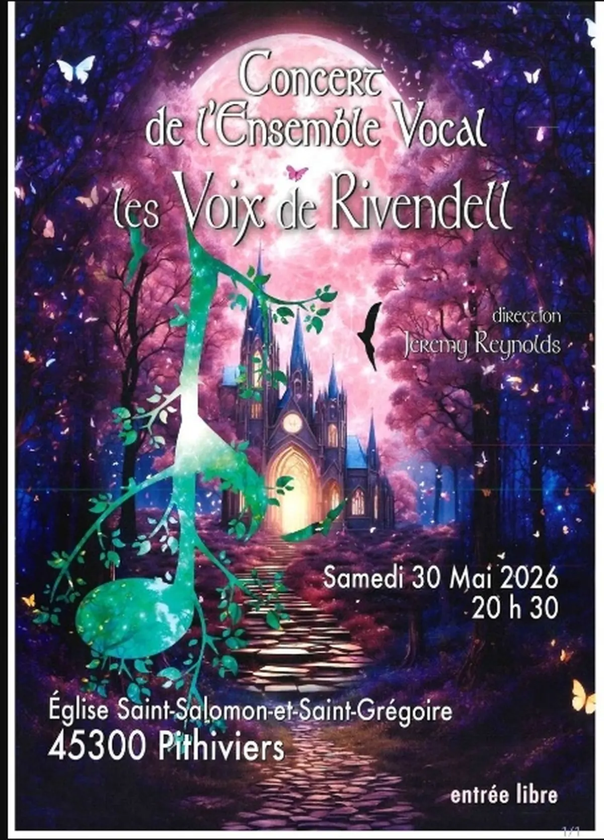 Concert - l'ensemble vocal - les voix de rivendell