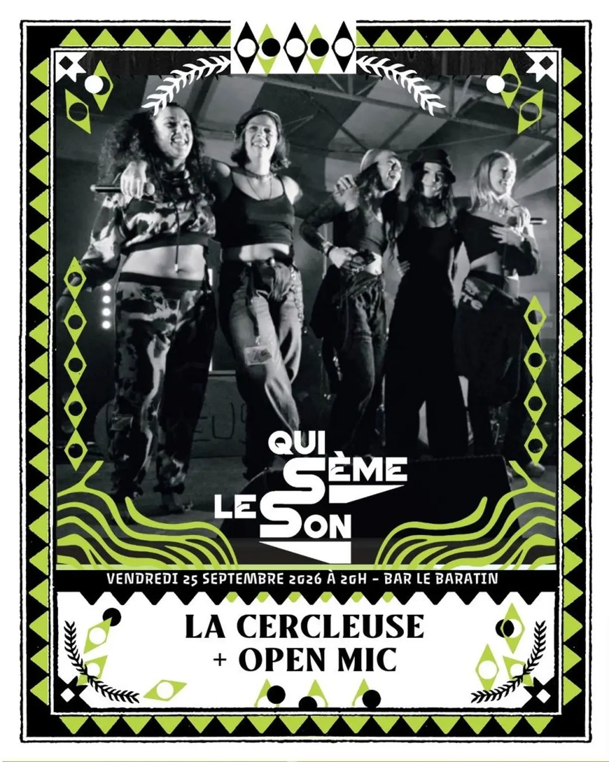 CONCERT LA CERCLEUSE + OPEN MIC // Qui Sème Le Son par Diff'art