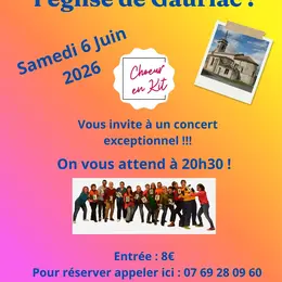 Concert Le choeur en Kit en l'Eglise de Gauriac