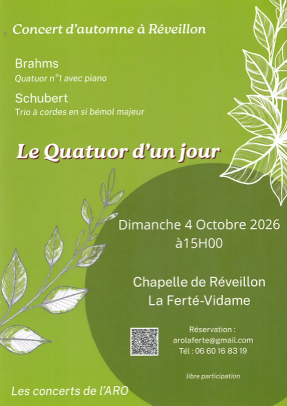 Concert - Le Quatuor d'un jour