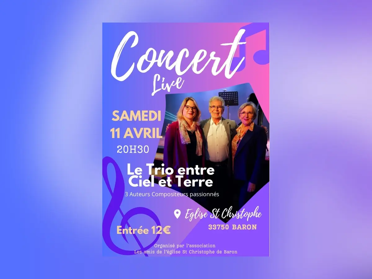 Concert Le Trio entre Ciel et Terre