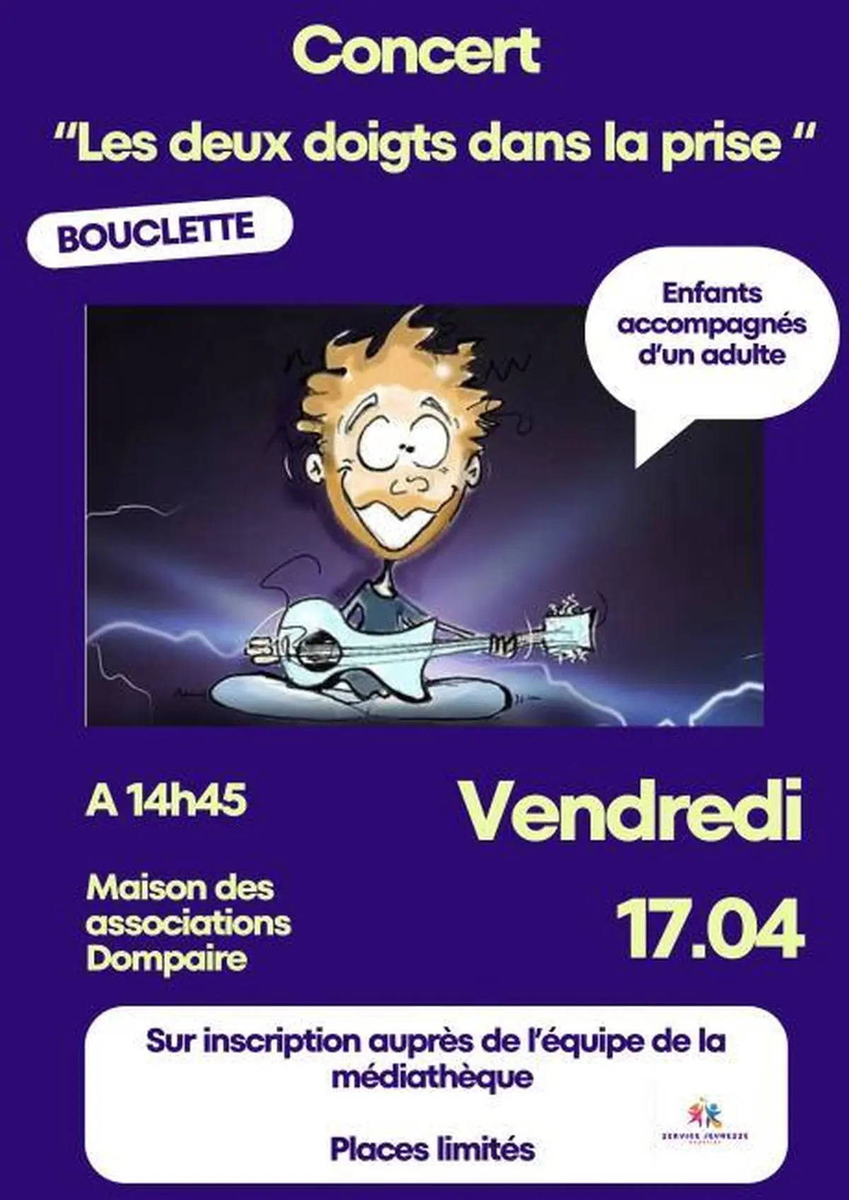 Concert - Les deux doigts dans la prise par Bouclette