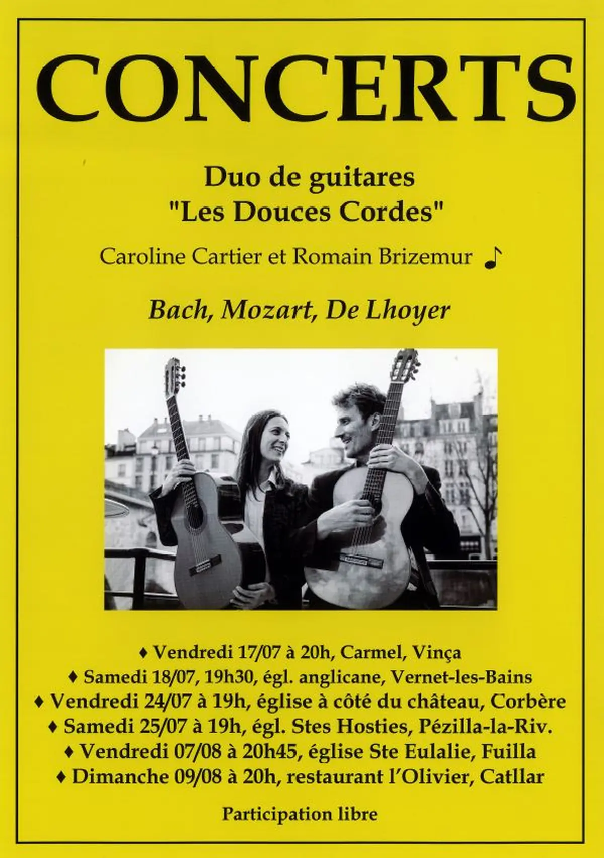 Concert Les Douces Cordes