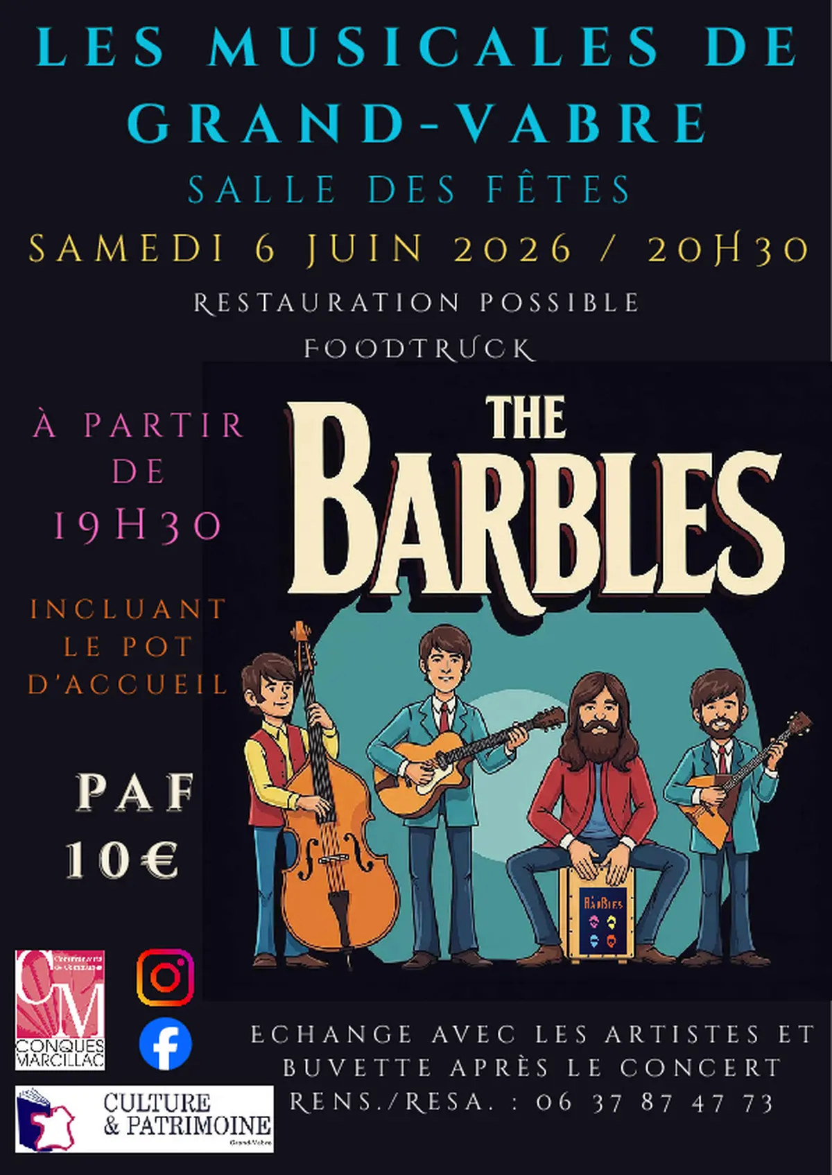 Concert : les musicales de Grand-Vabre