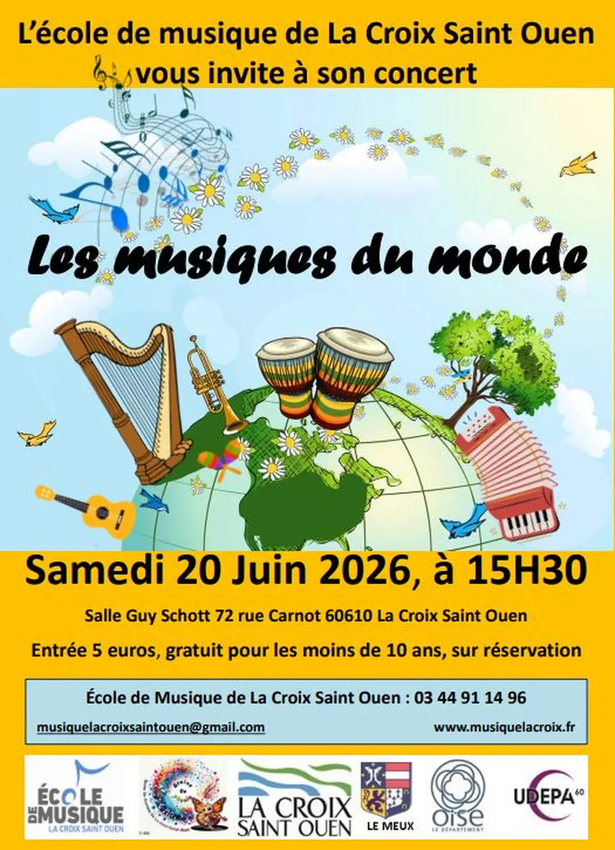 Concert  Les musiques du monde 