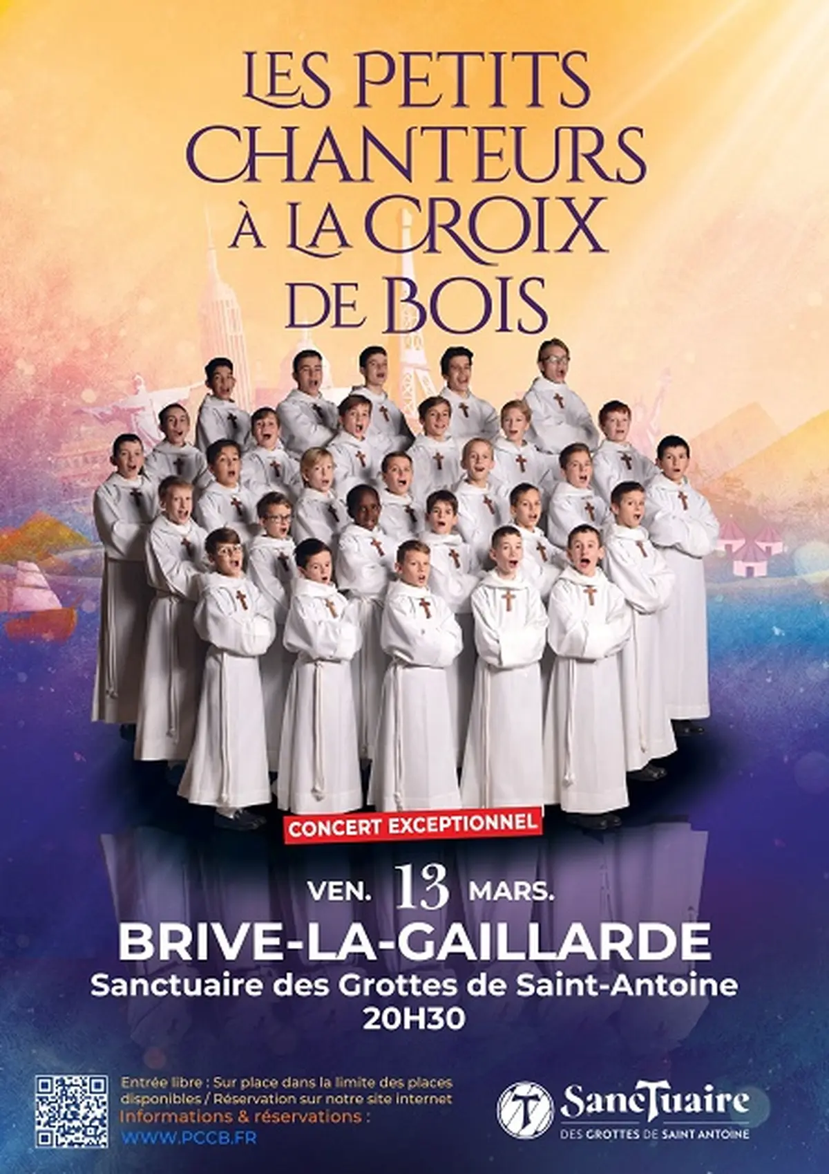 Concert Les petits chanteurs à la croix de bois (Grottes de Saint Antoine)