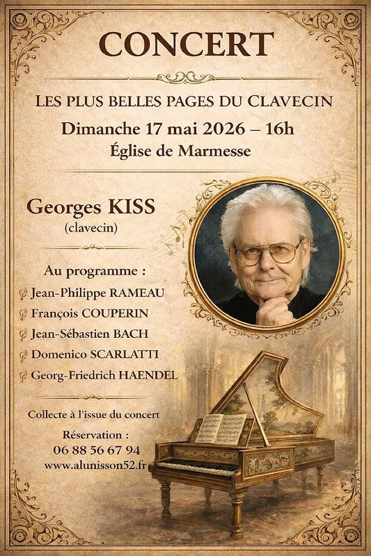 Concert : Les plus belles pages du clavecin