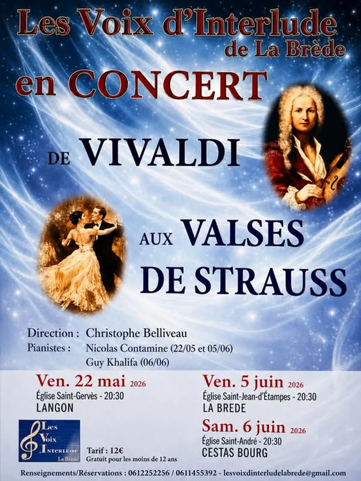 Concert - Les Voix d'Interlude de La Brède