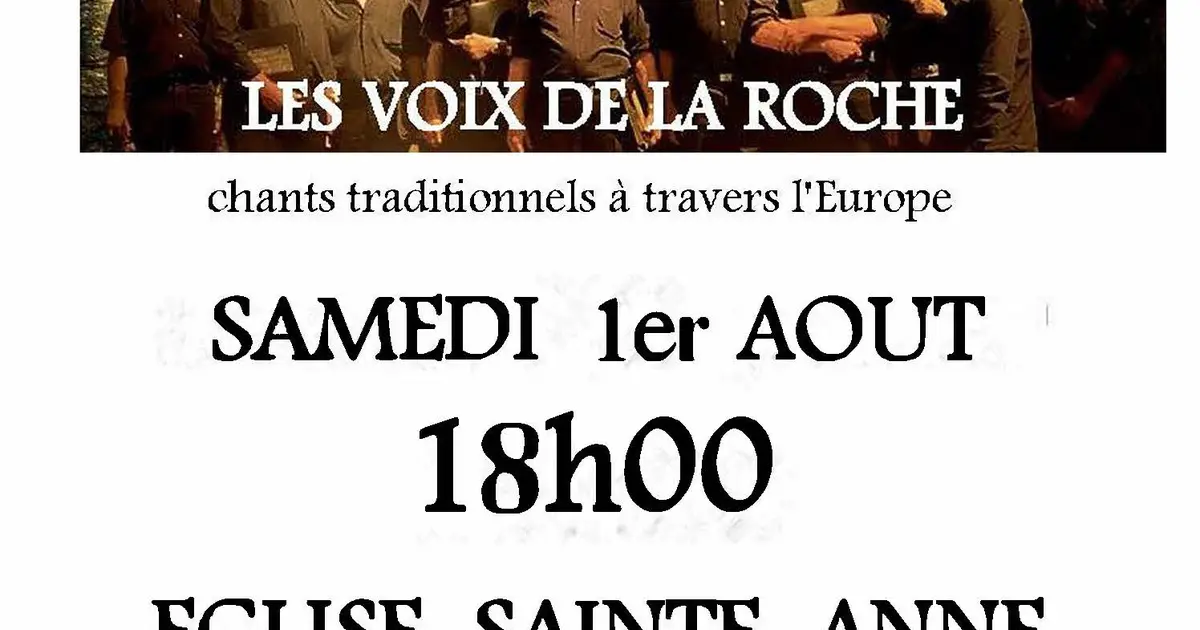 Concert les voix de la roche