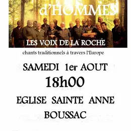 Concert les voix de la roche