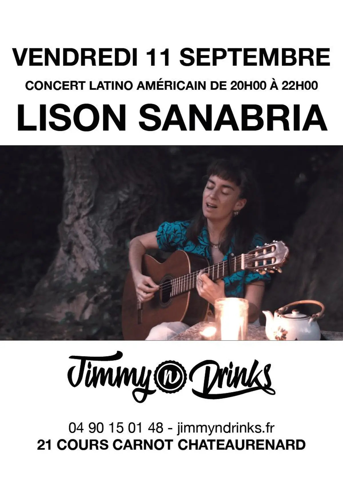Concert Lison Sanabria chez Jimmy n Drinks