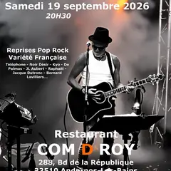 Concert live avec Paskal au Restaurant Com.D.Roy