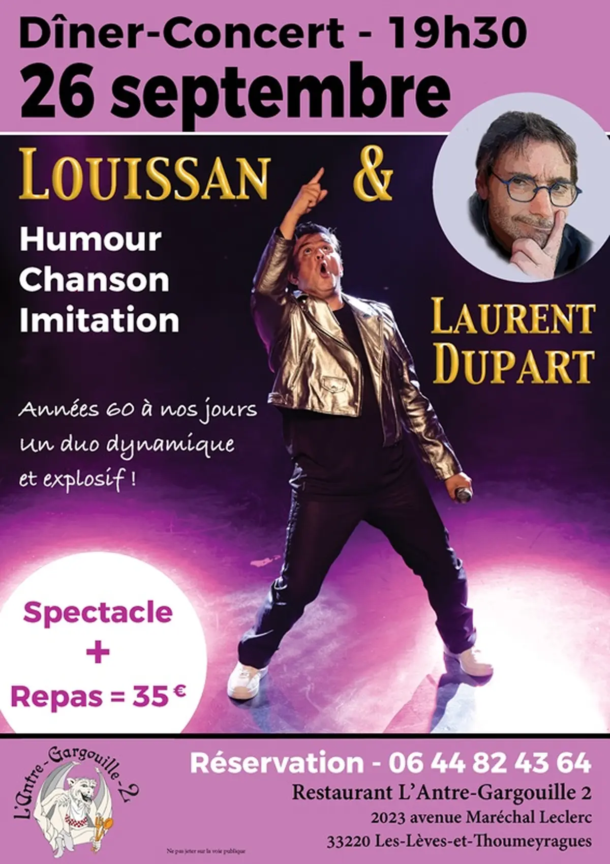 Concert Louissan et Laurent Dupart