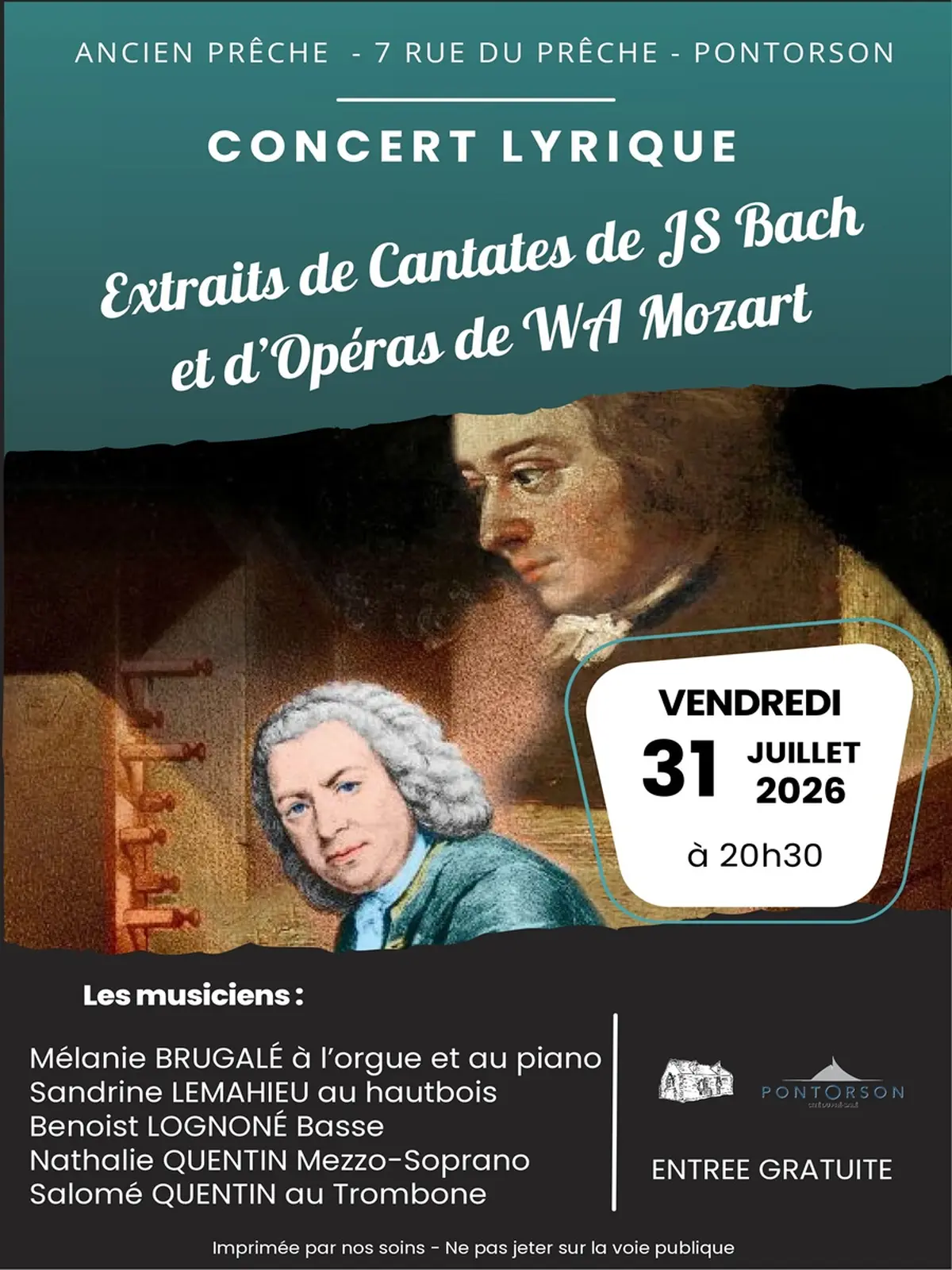 Concert lyrique Bach et Mozart