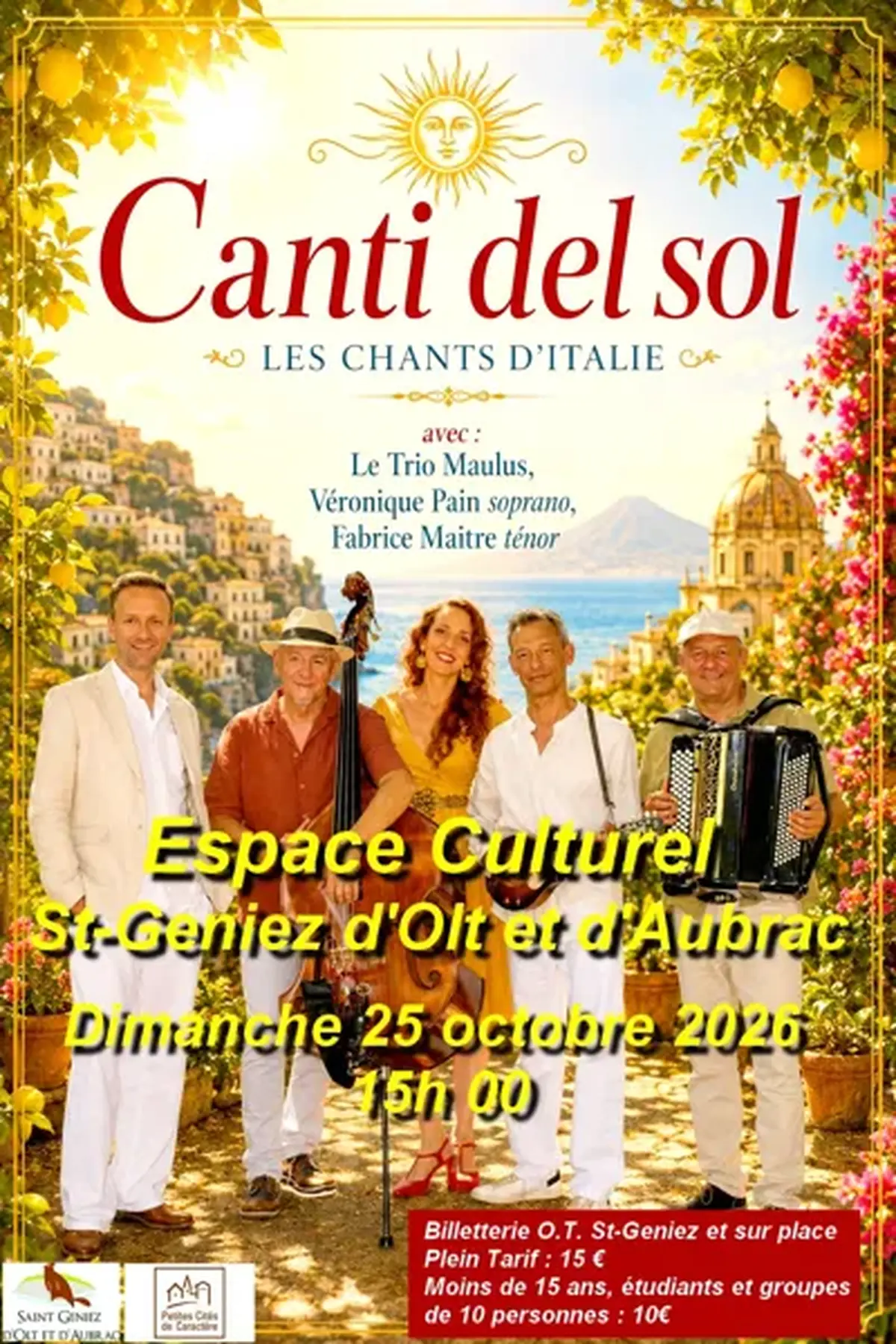 Concert Lyrique Canti del Sol - Les chants de l'Italie