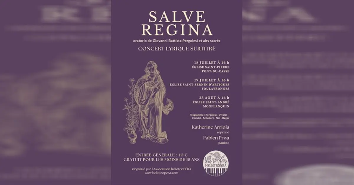 Concert lyrique Salve Regina