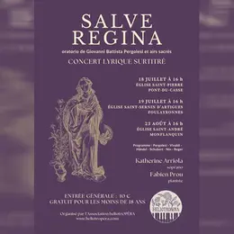 Concert lyrique Salve Regina