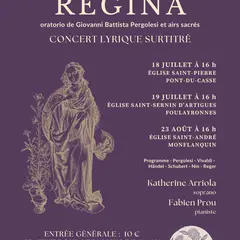 Concert lyrique : Salve Regina par Katherine Arriola et Fabien Prou