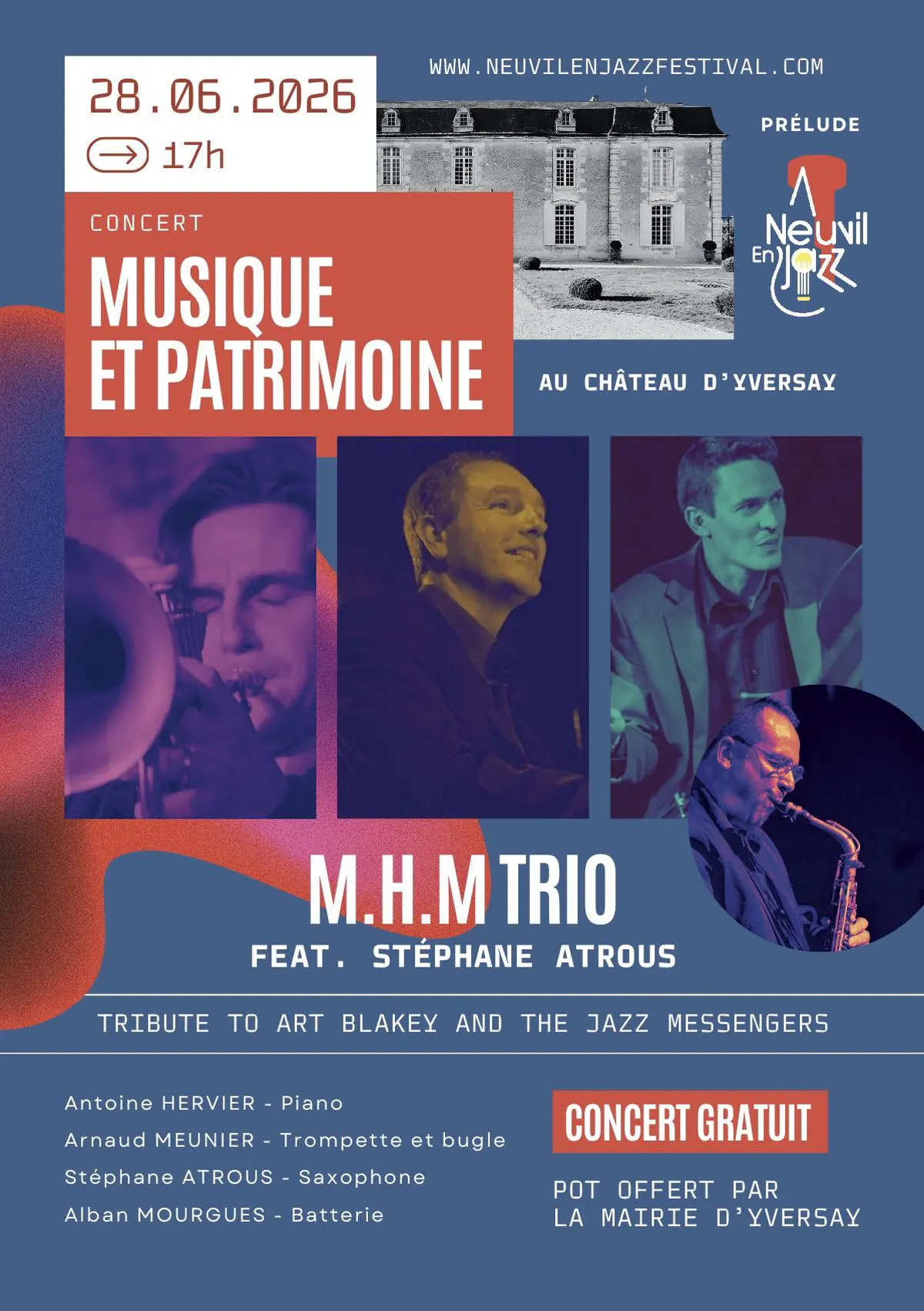 Concert M.H.M TRIO feat Stéphane Atrous