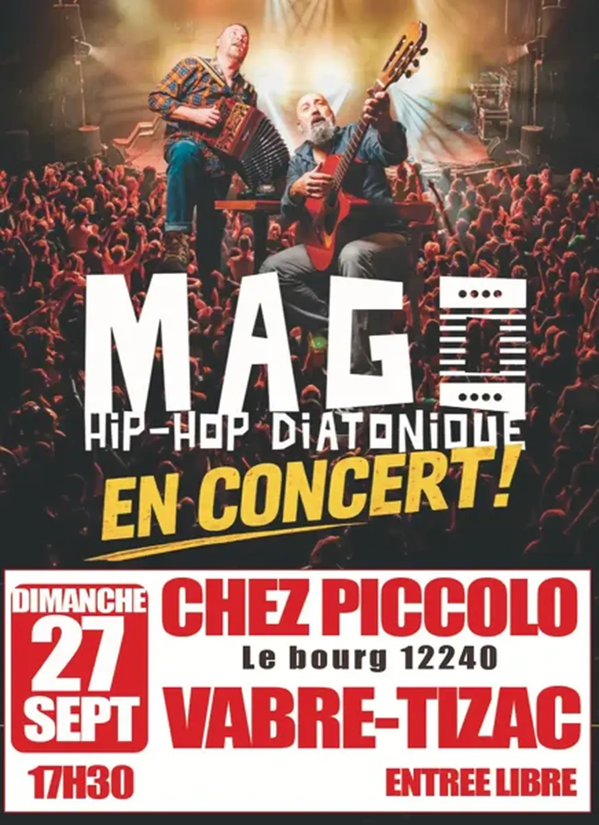 Concert Mago chez Piccolo à Vabre-Tizac
