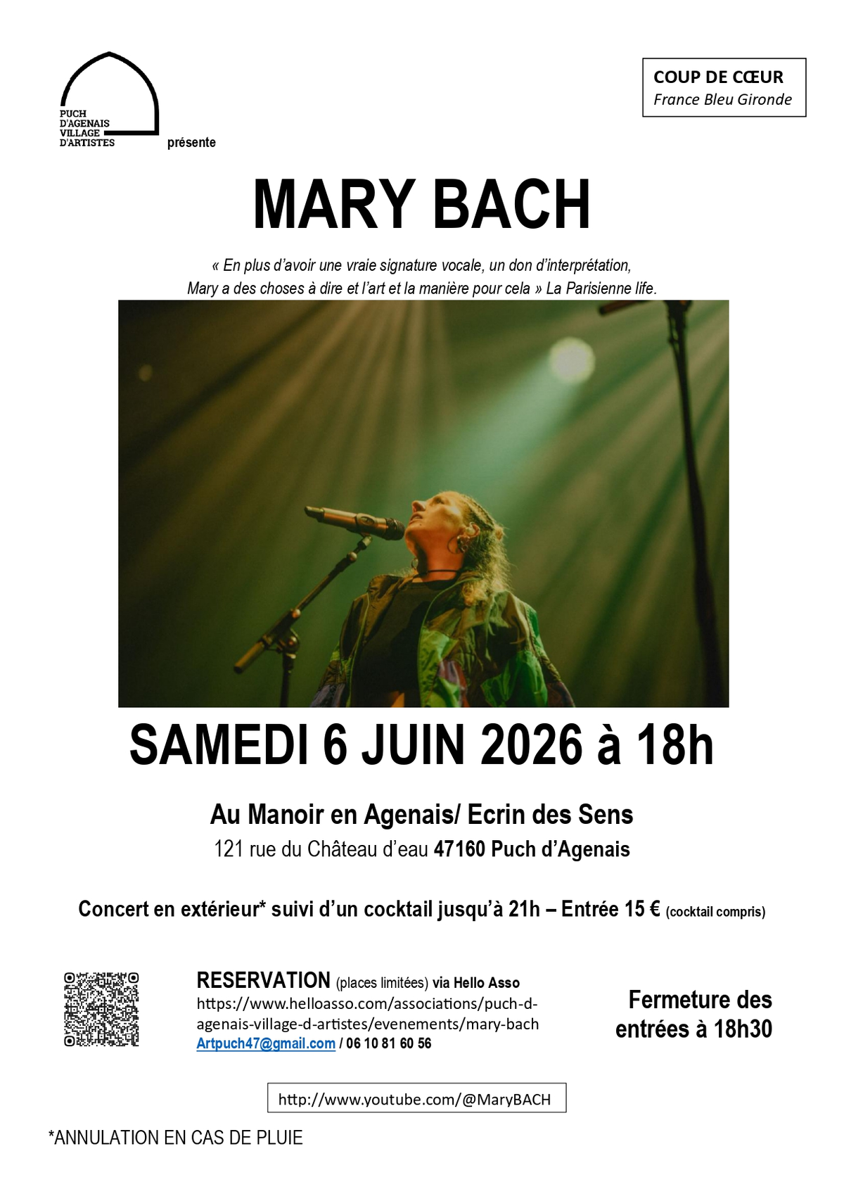 Concert MARY BACH