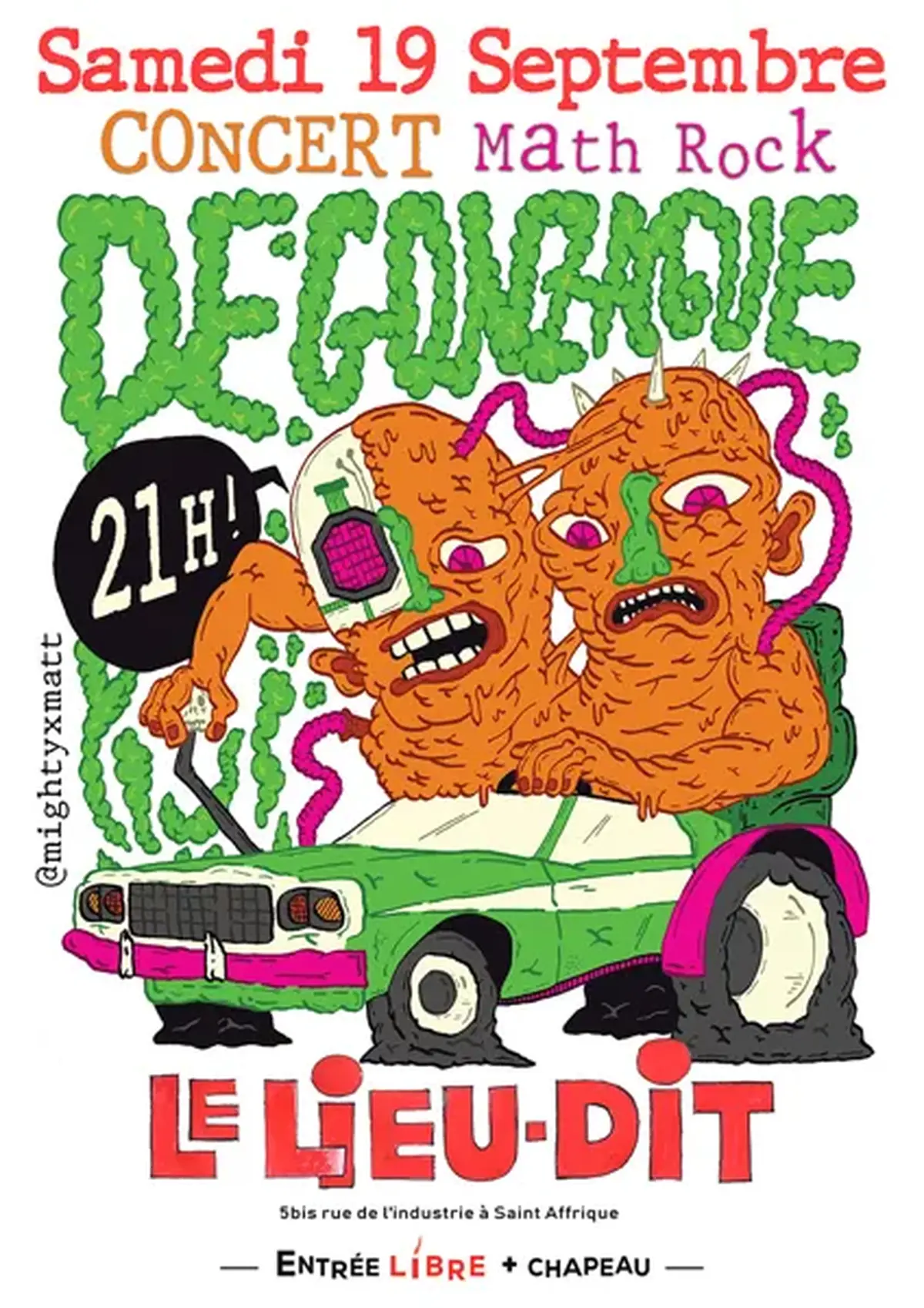 Concert Math Rock : De Gonzague
