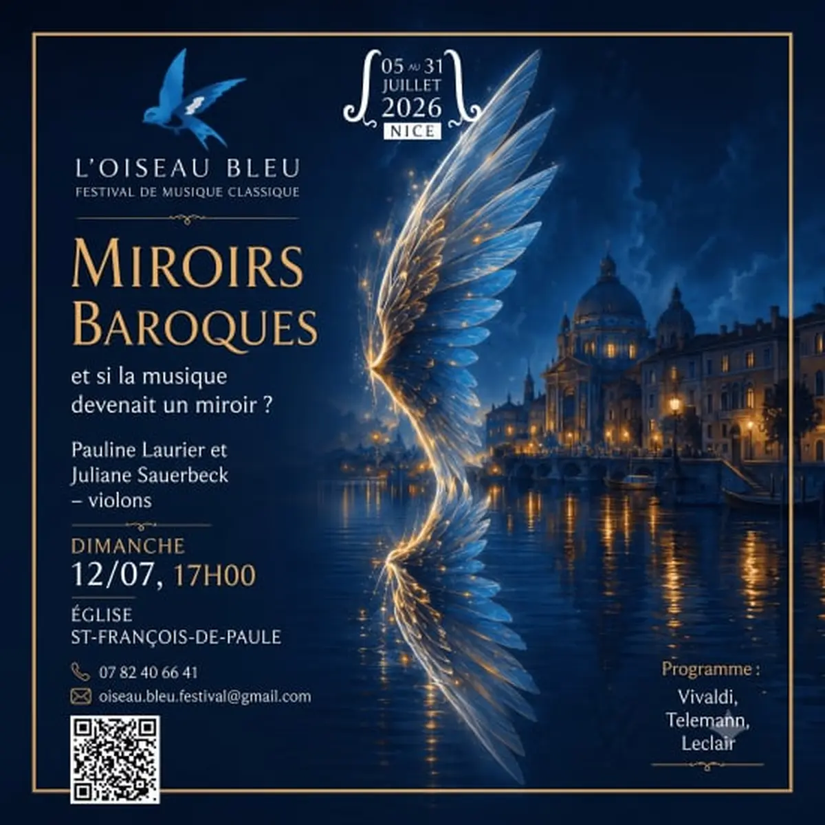 Concert Miroirs Baroques à Nice