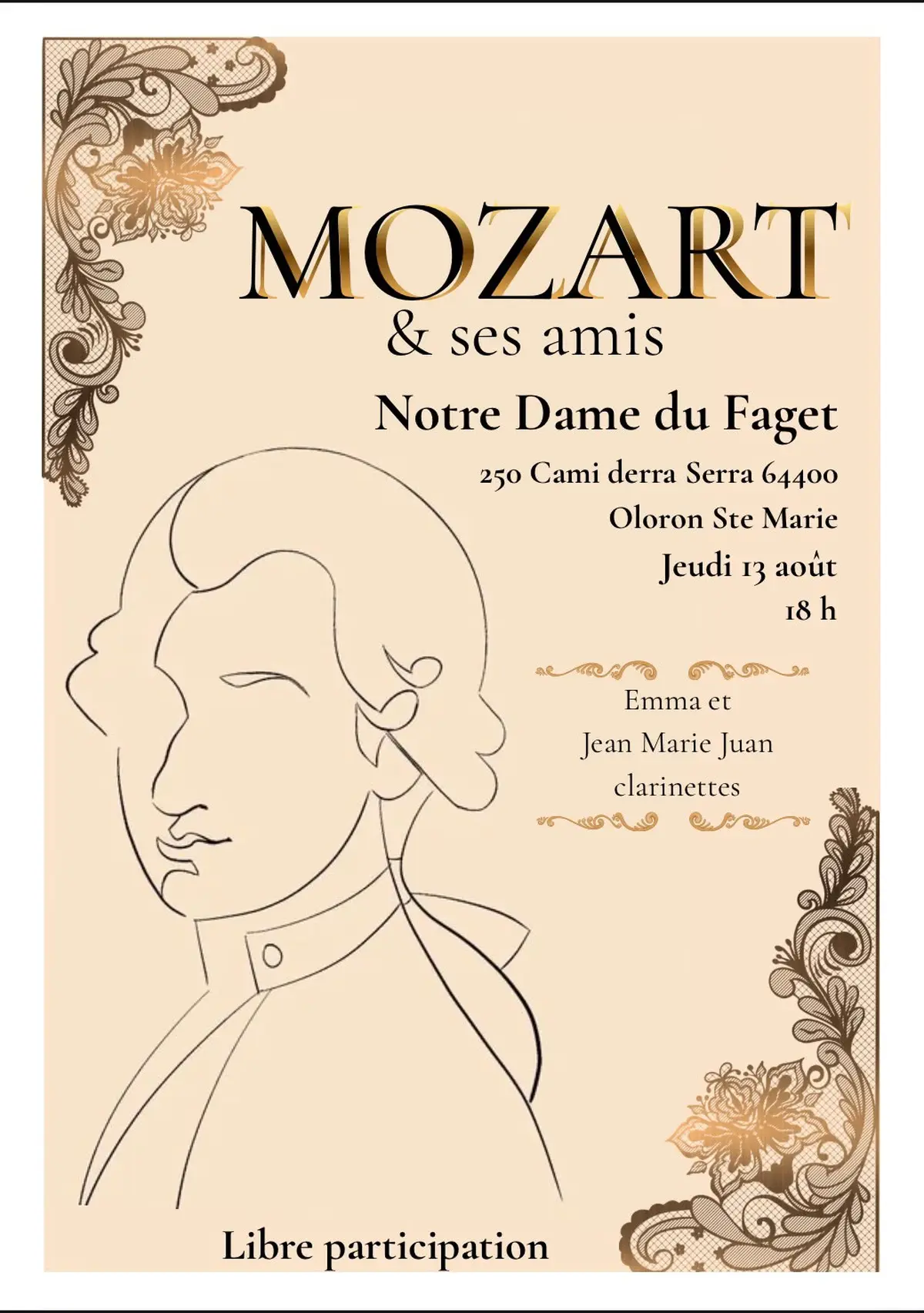 Concert Mozart et ses amis