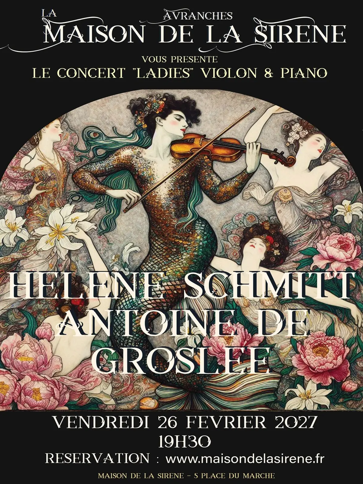 Concert - musique classique > Hélène Schmitt et Antoine de Groslée - Ladies