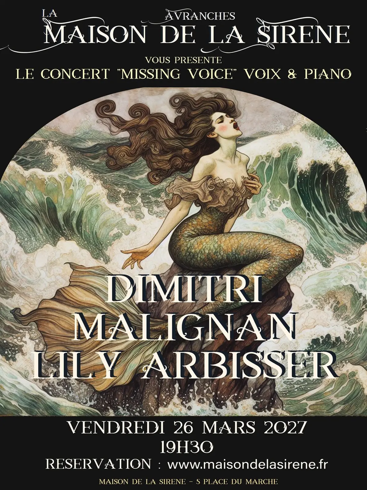 Concert musique classique > Lily Arbisser et Dimitri Malignan - Missing Voices