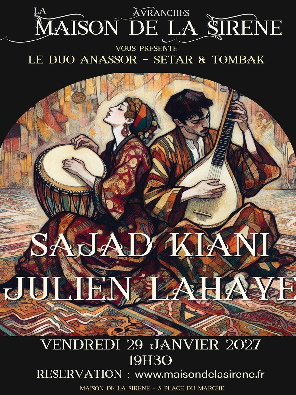 Concert - musique du monde > Duo Anassor - Improvisations persanes...