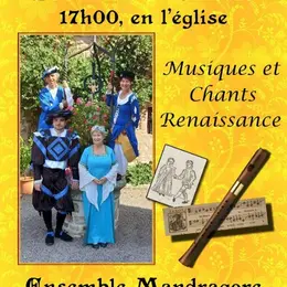 Concert musiques et chants de la Renaissance par Ensemble Mandragor