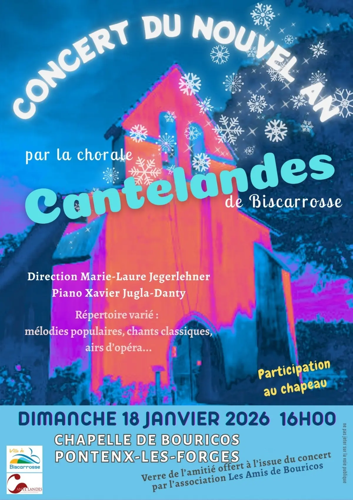 Concert Nouvel An - Choeur Cantelandes
