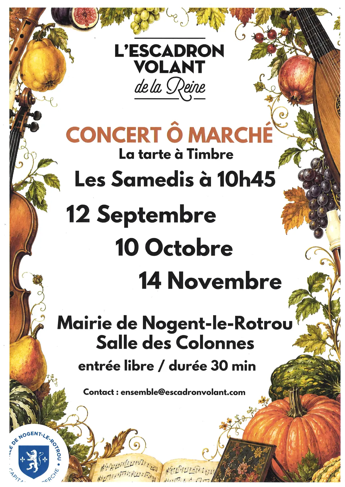 Concert Ô Marché - Septembre 2026